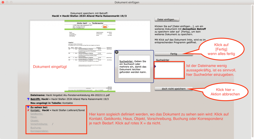 Dokument speichern 5.